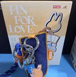 Pin for Love Letter J Keychain Pendant